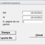 dati per questura